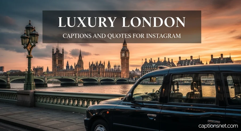 Luxury London Captions and Quotes for Instagram