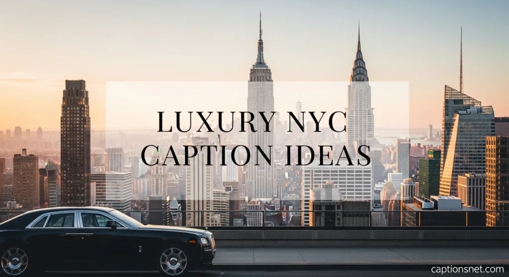 Luxury NYC Caption Ideas