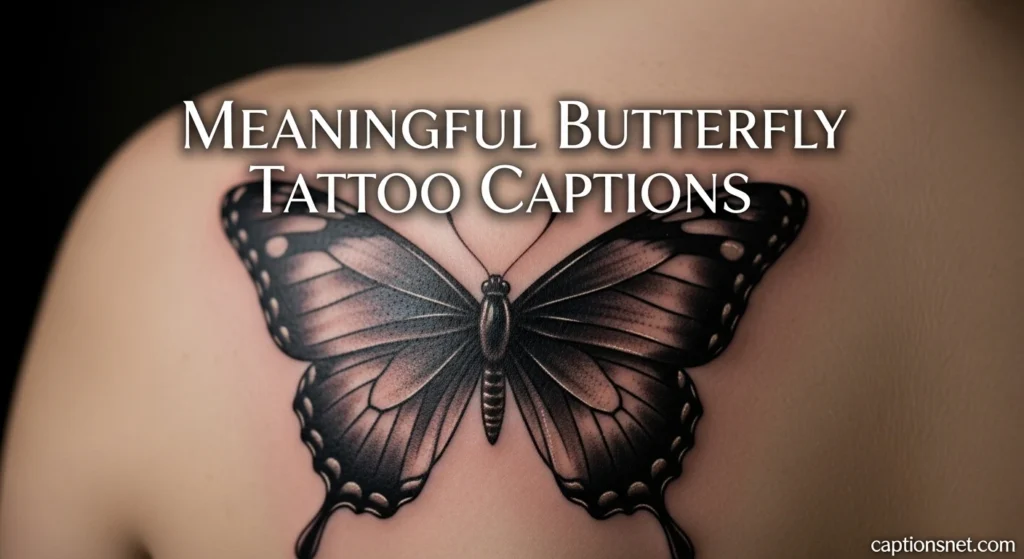Meaningful Butterfly Tattoo Captions