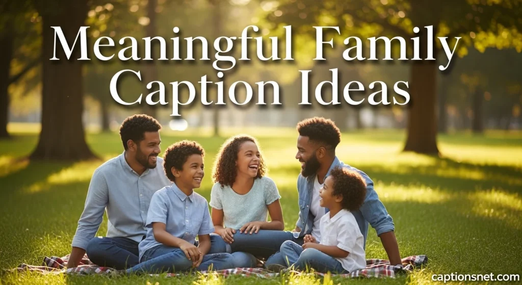 Meaningful Family Caption Ideas