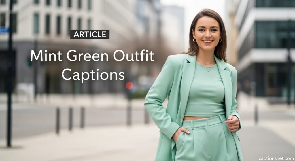Mint Green Outfit Captions