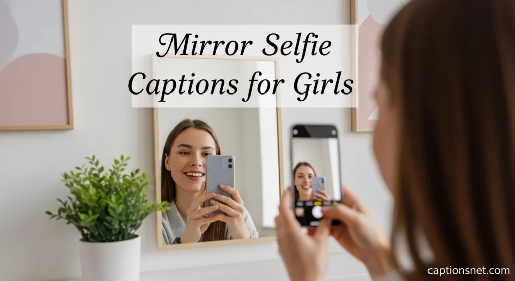 Mirror Selfie Captions for Girls