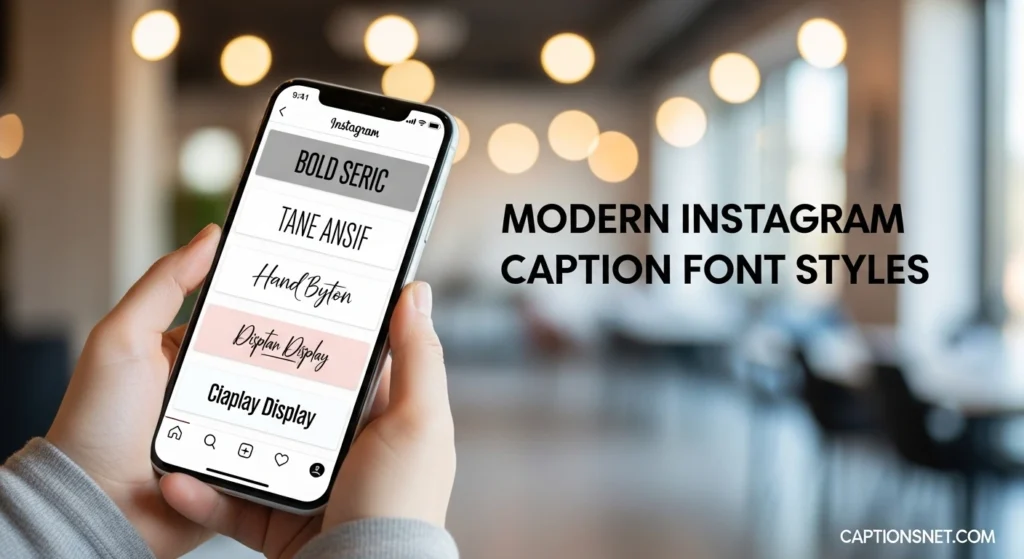 Modern Instagram Caption Font Styles