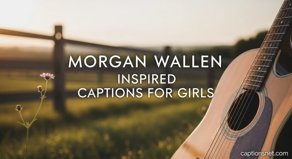 Morgan Wallen Inspired Captions for Girls