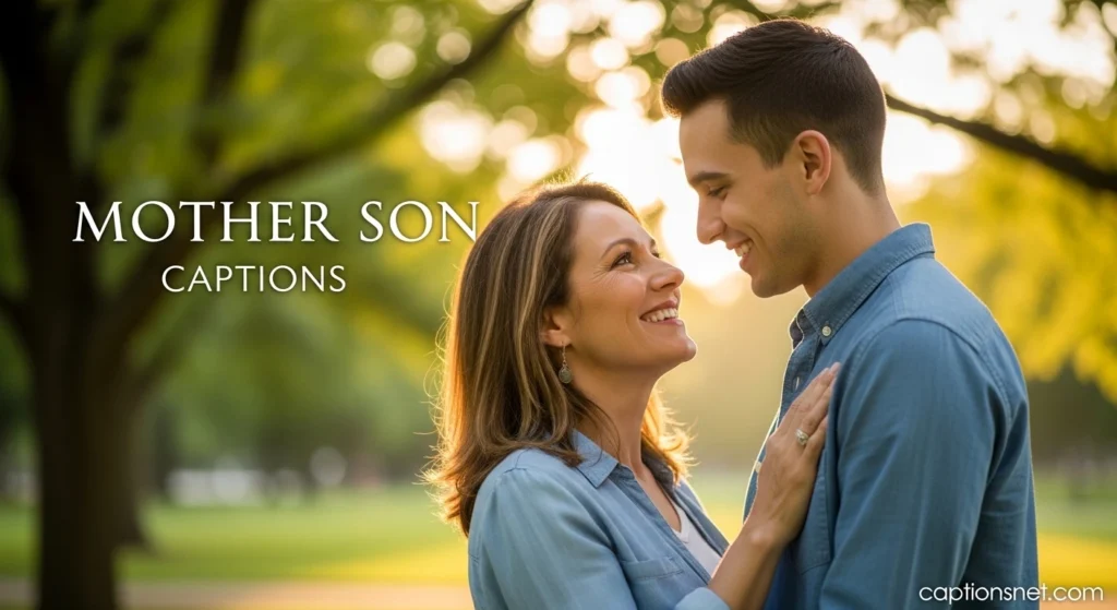 Mother Son Captions