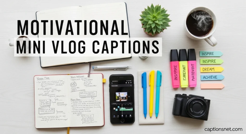 Motivational Mini Vlog Captions