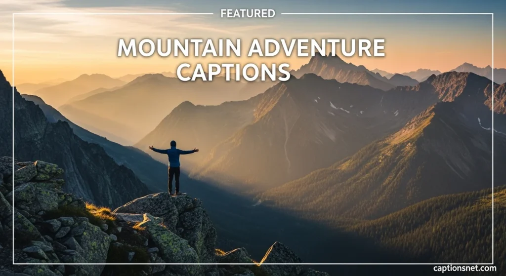Mountain Adventure Captions