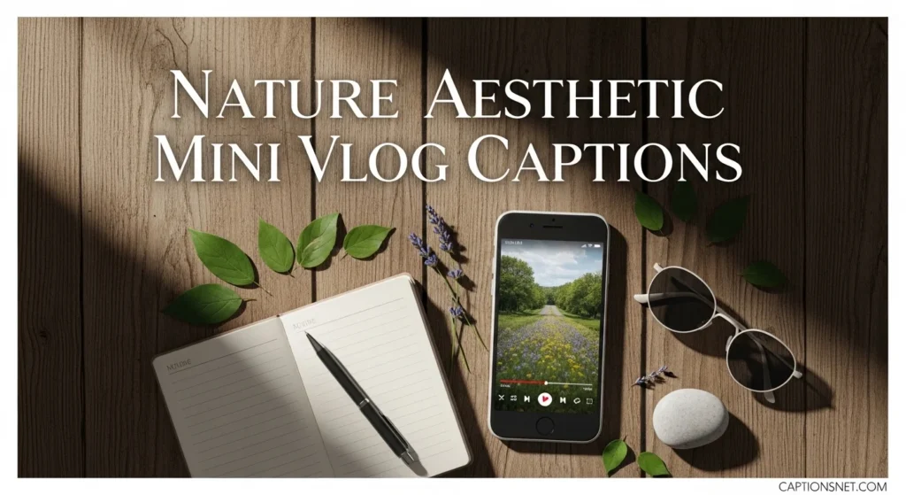 Nature Aesthetic Mini Vlog Captions