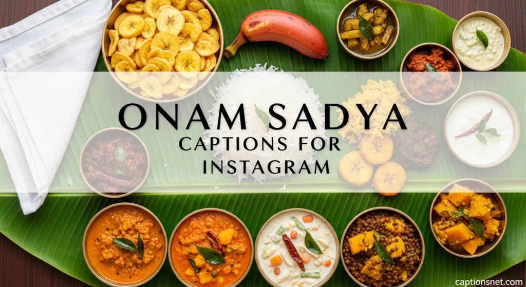 Onam Sadya Captions for Instagram