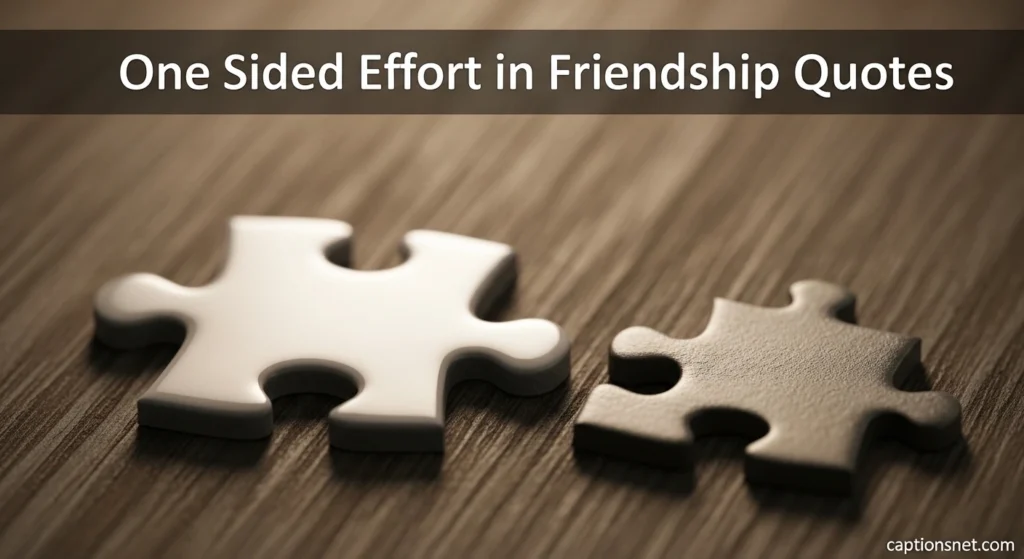 One Sided Effort in Friendship Quotes