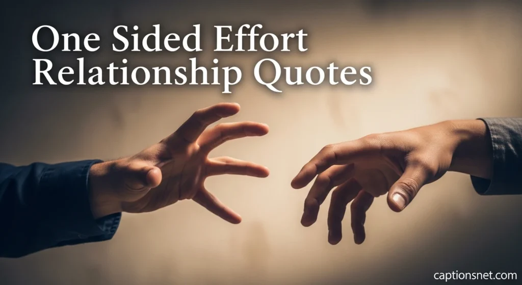 One Sided Effort Relationship Quotes