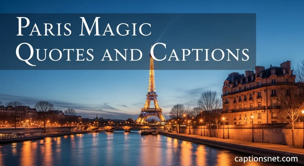 Paris Aesthetic Captions and Sayings