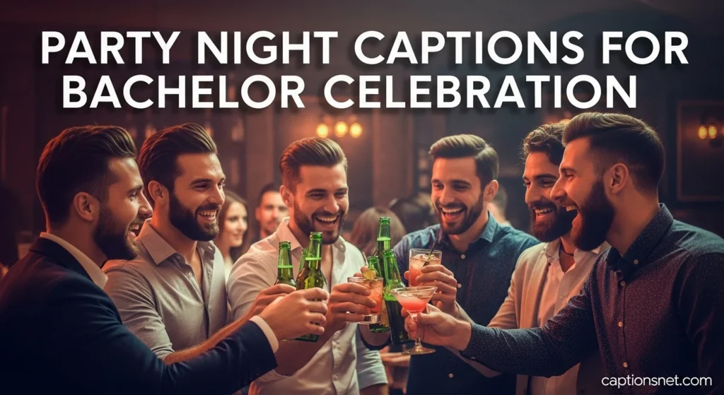 Party Night Captions for Bachelor Celebration