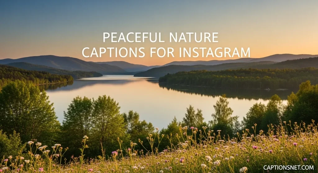 Peaceful Nature Captions For Instagram