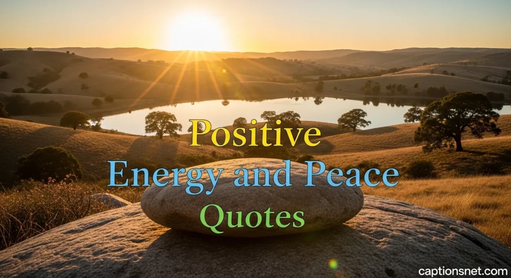 Positive Energy and Peace Quotes