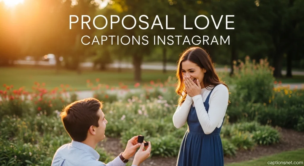 Proposal Love Captions Instagram