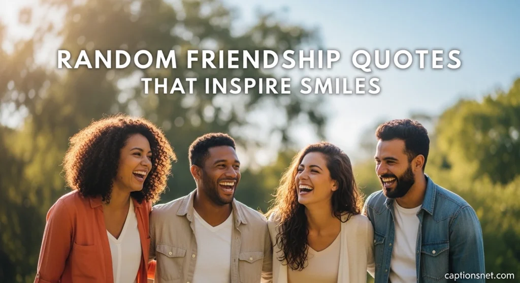 Random Friendship Quotes That Inspire Smiles