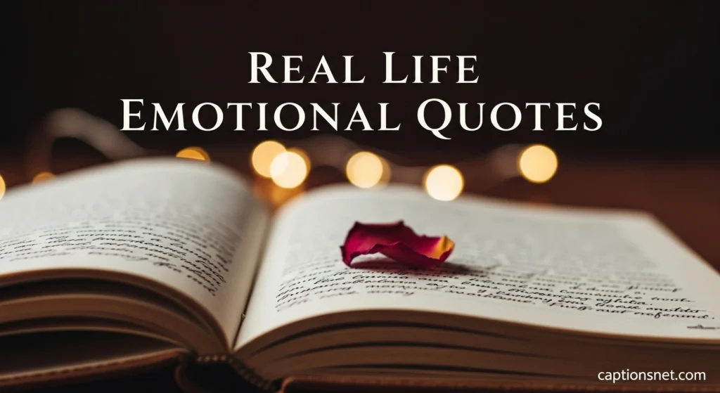 Real Life Emotional Quotes
