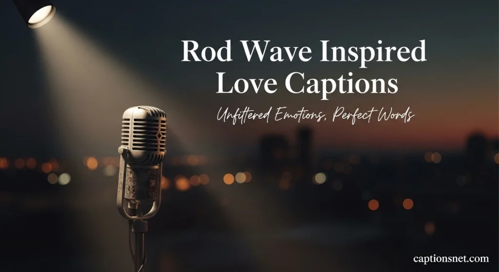 Rod Wave Inspired Love Captions