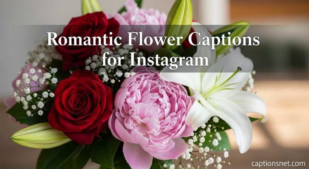 Romantic Flower Captions for Instagram