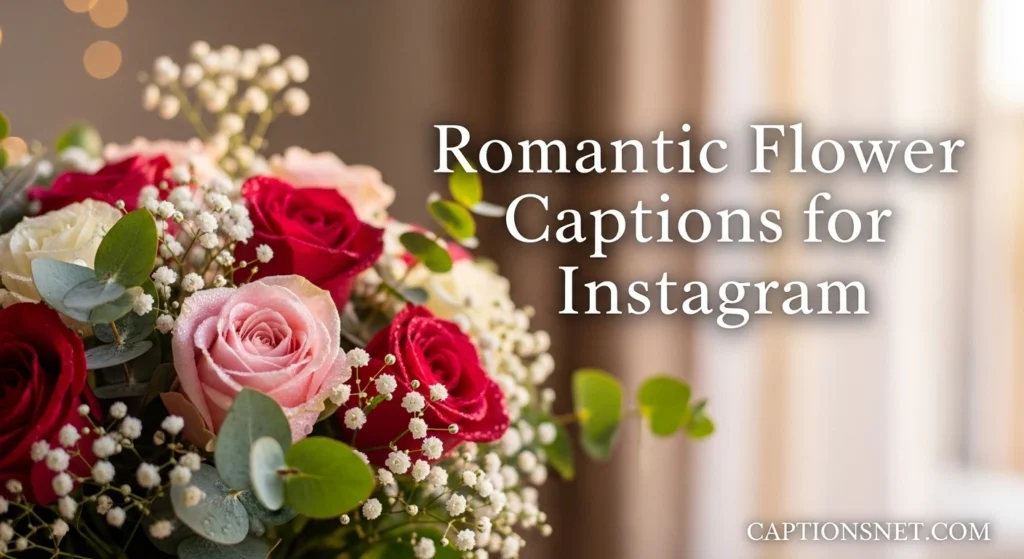 Romantic Flower Captions for Instagram