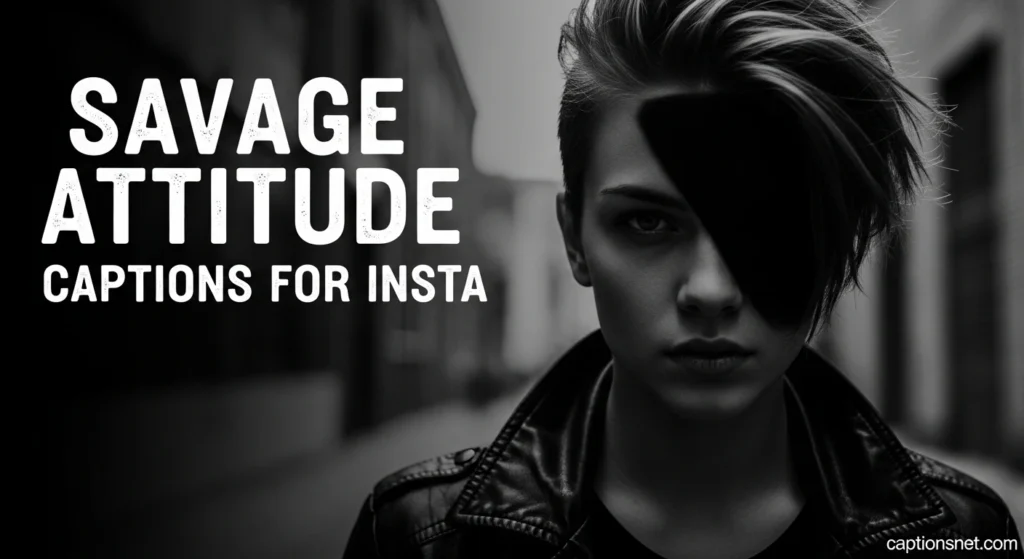 Savage Attitude Captions for Insta