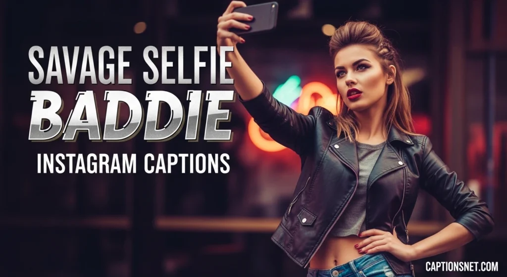 Savage Selfie Baddie Instagram Captions