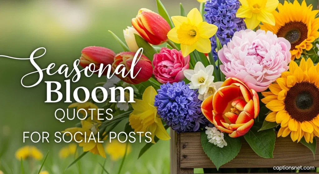 Seasonal Bloom Quotes for Social Posts