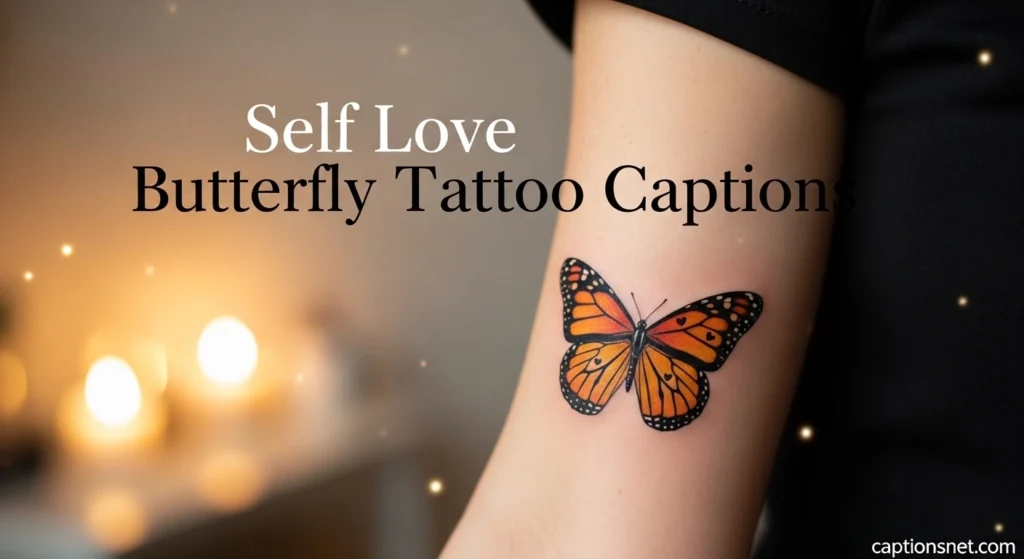 Self Love Butterfly Tattoo Captions