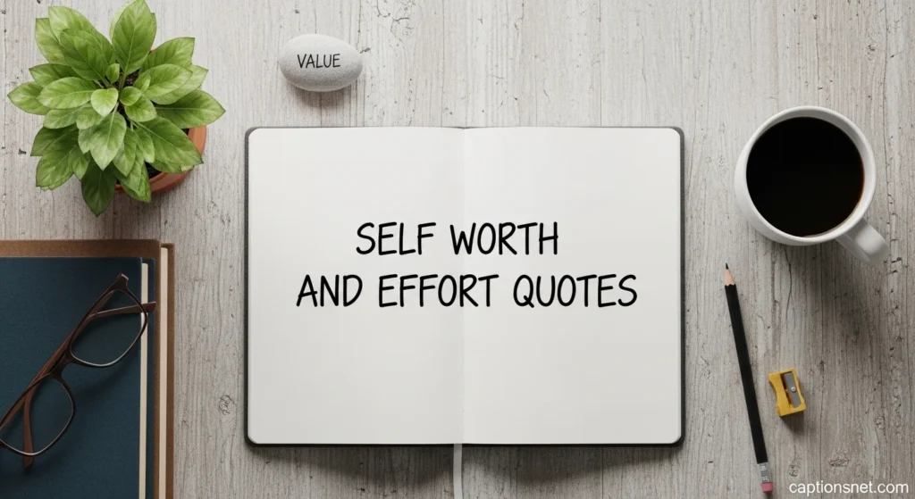 Self Worth and Effort Quotes