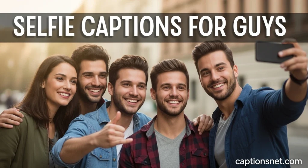 Selfie Captions For Guys
