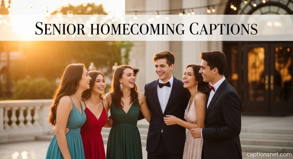 Senior Homecoming Captions