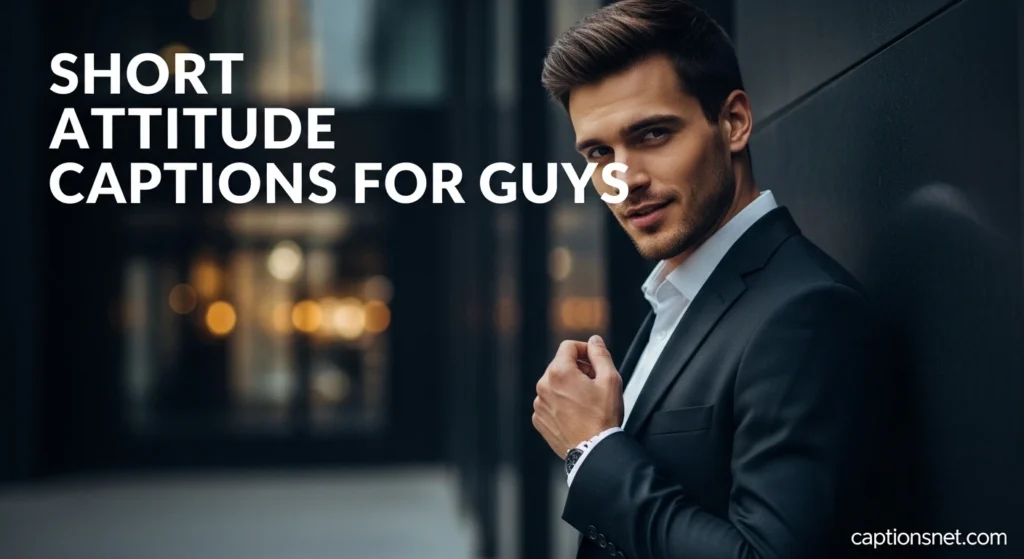 Short Attitude Captions For Guys