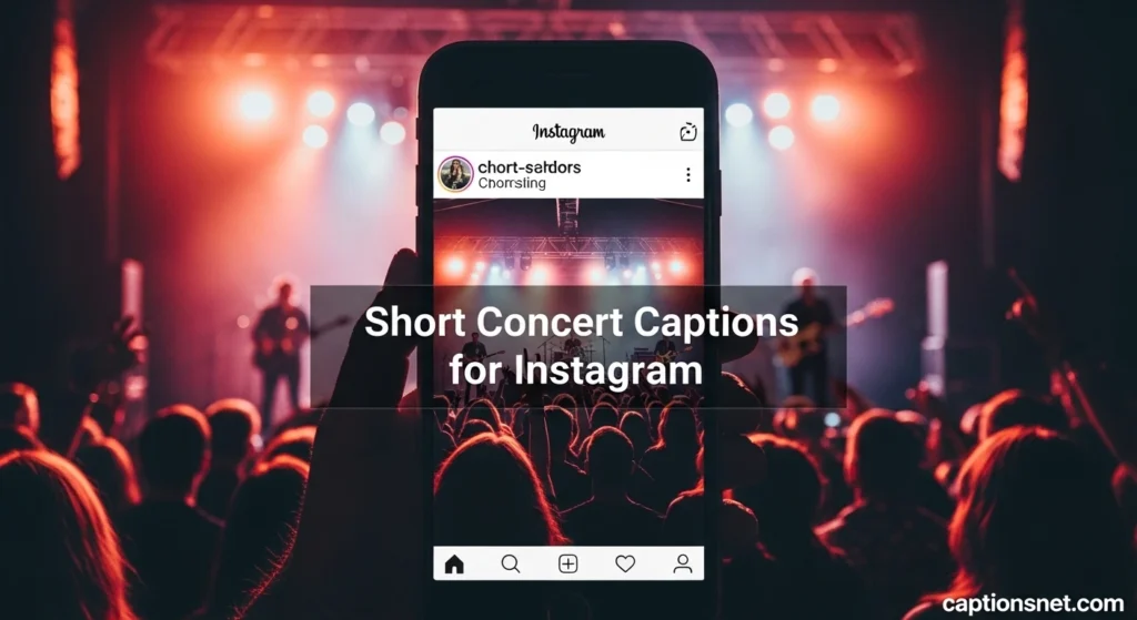 Short Concert Captions for Instagram
