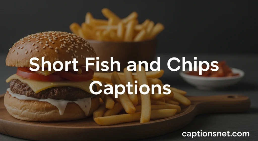 Short Fish and Chips Captions