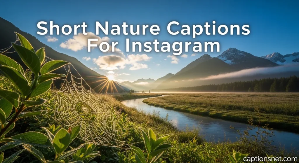Short Nature Captions For Instagram