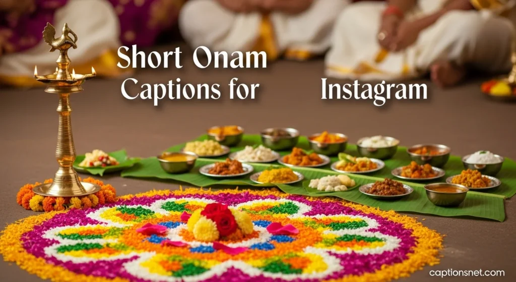 Short Onam Captions for Instagram