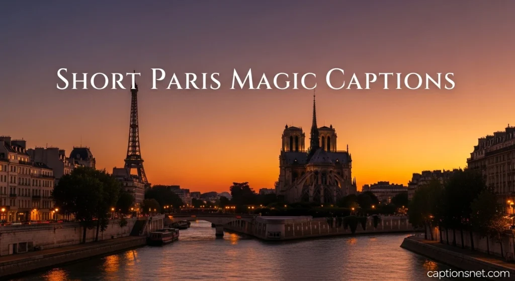 Short Paris Magic Captions