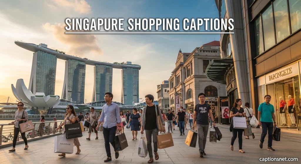 Singapore Shopping Captions