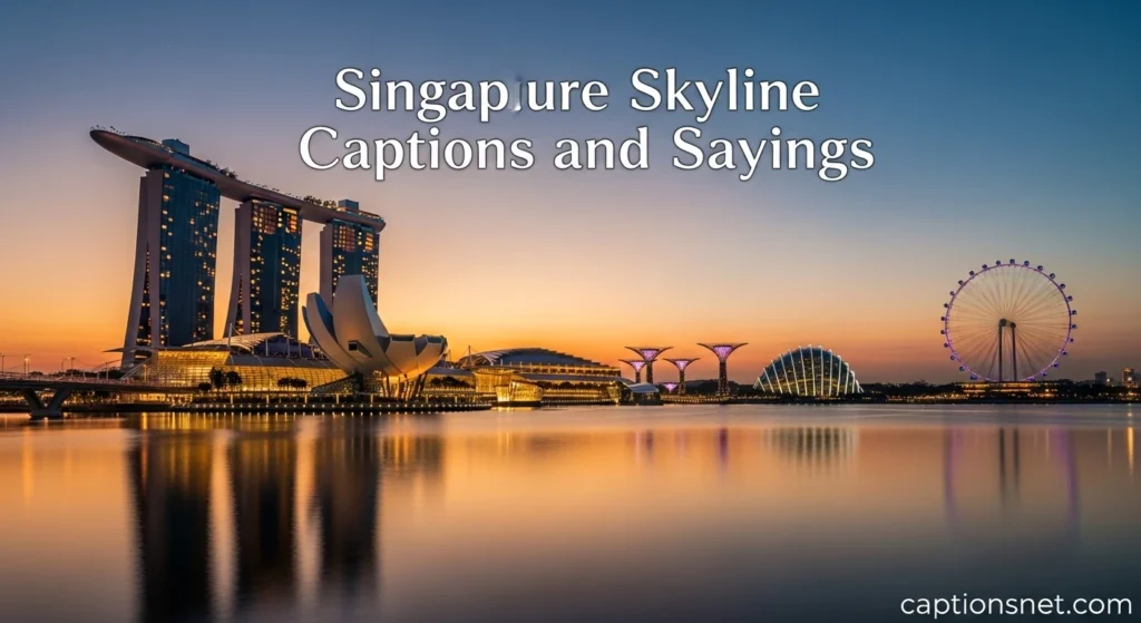 Singapore Skyline Captions and Sayings