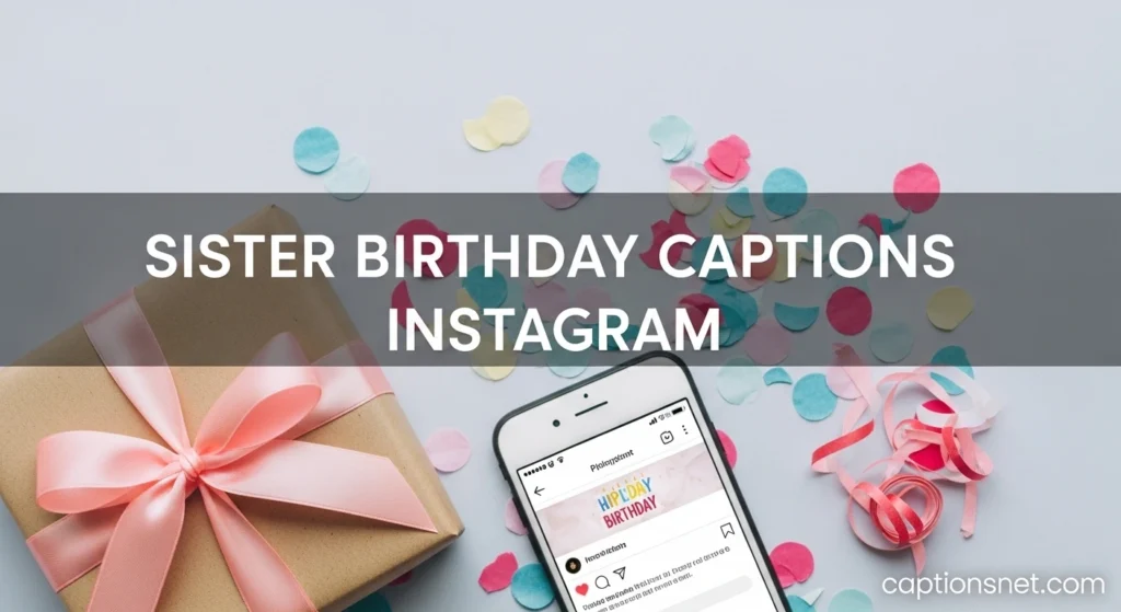 Sister Birthday Captions Instagram