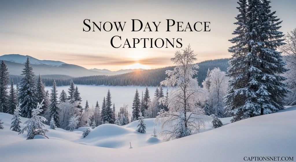 Snow Day Peace Captions
