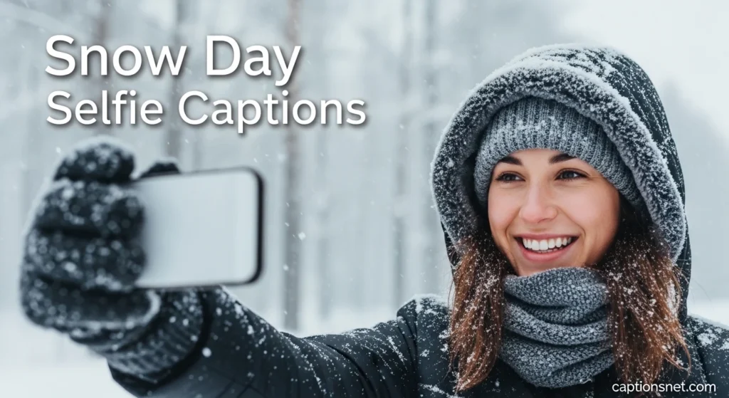 Snow Day Selfie Captions