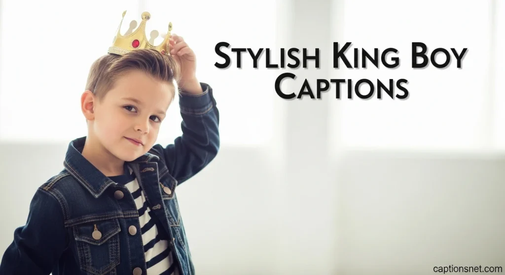 Stylish King Boy Captions