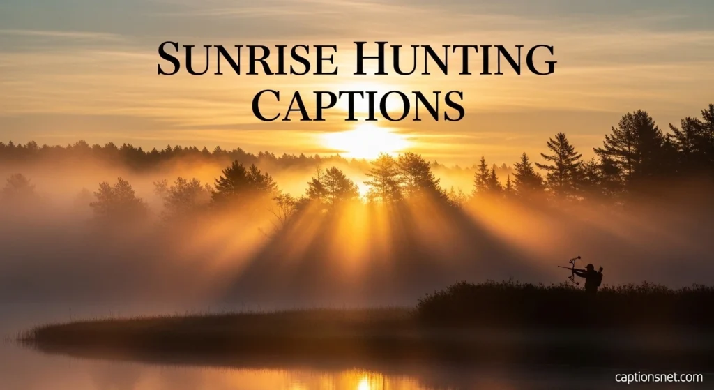 Sunrise Hunting Captions