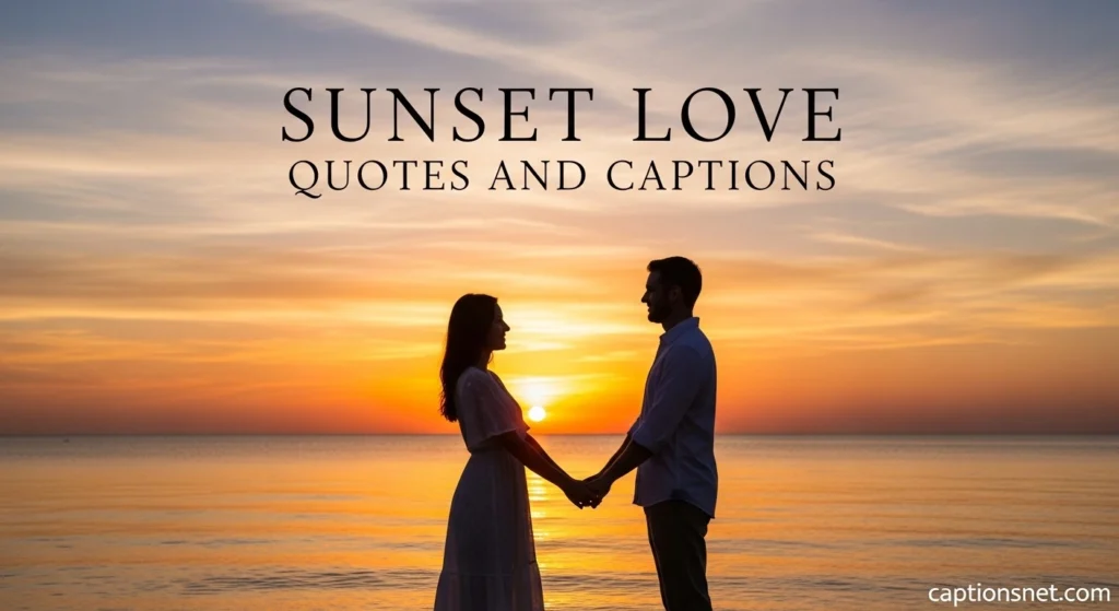 Sunset Love Quotes and Captions
