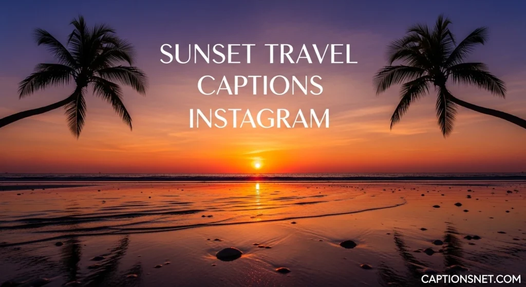 Sunset Travel Captions Instagram