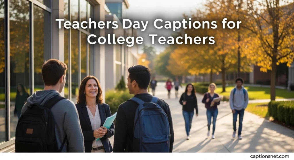 Teachers Day Captions for College Teachers