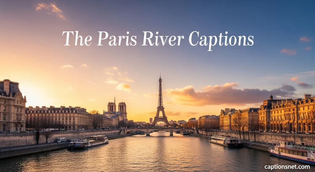 The Paris River Seine Captions