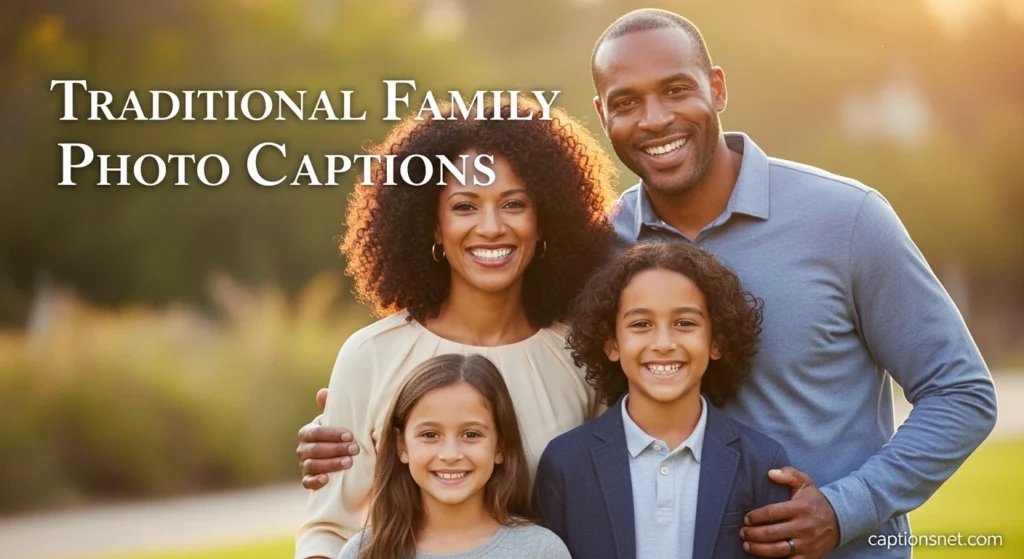 Traditional Family Photo Captions